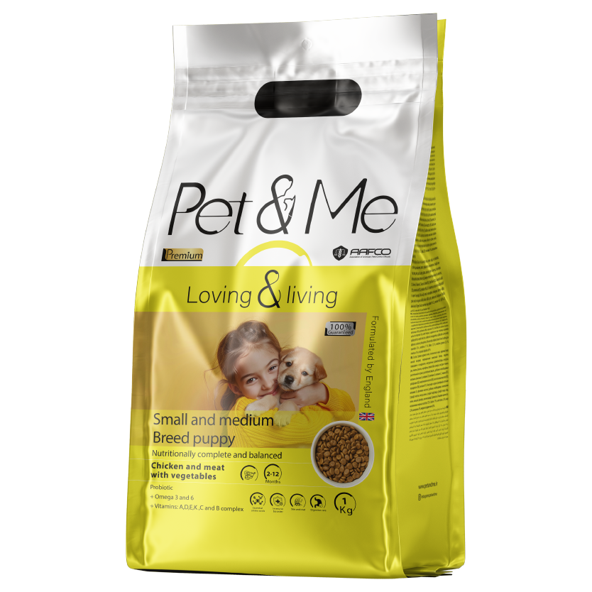 غذای پاپی نژاد کوچک و متوسط - طعم مرغ و گوشت با سبزیجات